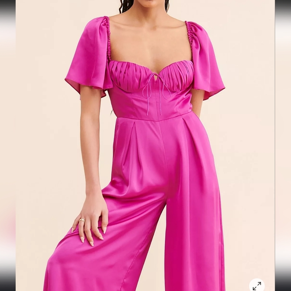 Fame And Partmers Laurie Wide Leg  Jumpsuit - Picture 3 of 11